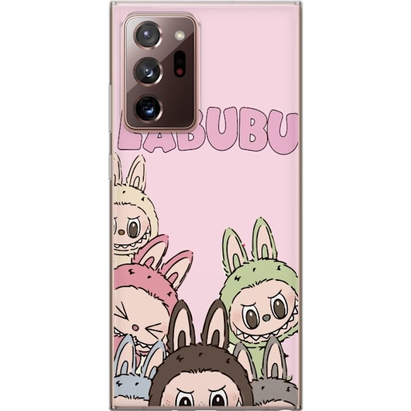 Samsung Galaxy Note20 Ultra Läpinäkyvä kuori Labubu Pop Mart Hahmot Keräilykohteet Suosittu Hahmosarja Suunnittelu Pop Mart Leikkikalutaide Aihe