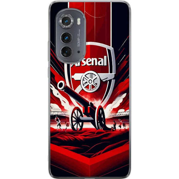 Motorola Edge (2022) Gennemsigtig cover Arsenal