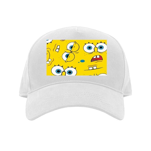 Keps för Barn | Bekväm Justerbar Barn-Keps SpongeBob SquarePants vit Barn