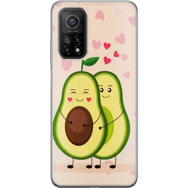 Xiaomi Mi 10T 5G Gennemsigtig cover Avokado Kærlighed