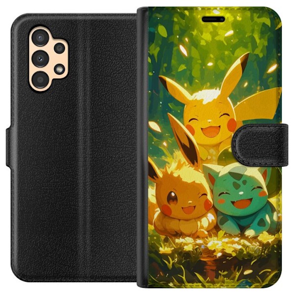 Samsung Galaxy A13 Lompakkokotelo Pixelmonster pelityyli - vä