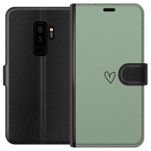Kompatibelt Lommeboketui til Samsung Galaxy S9+ Hjerte