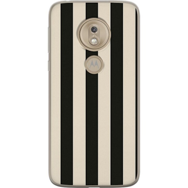 Motorola Moto G7 Play Genomskinligt Skal Line Flow