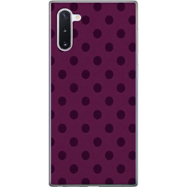 Kompatibelt Mobildeksel til Samsung Galaxy Note10 Plomme Popprikker lila