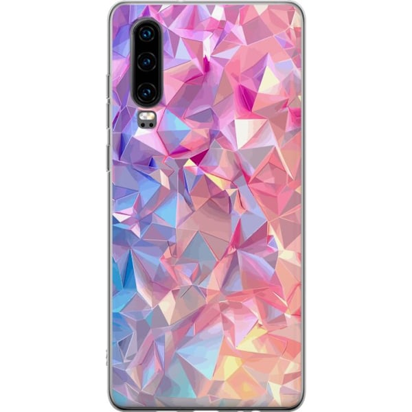 Huawei P30 Genomskinligt Skal Dimensional Fantasi