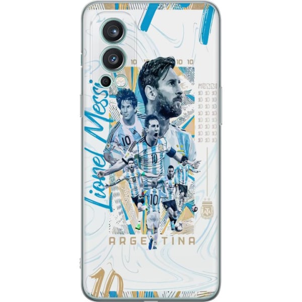 OnePlus Nord 2 5G Läpinäkyvä kuori Lionel Messi