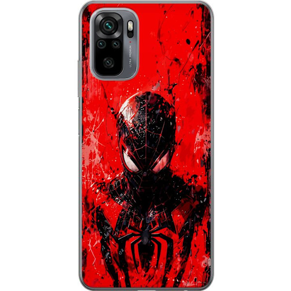 Xiaomi Redmi Note 10S Läpinäkyvä kuori Spider Man