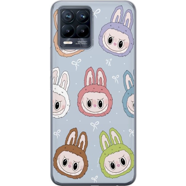 Realme 8 Läpinäkyvä kuori Tähtikuvioitu hirviöasenne