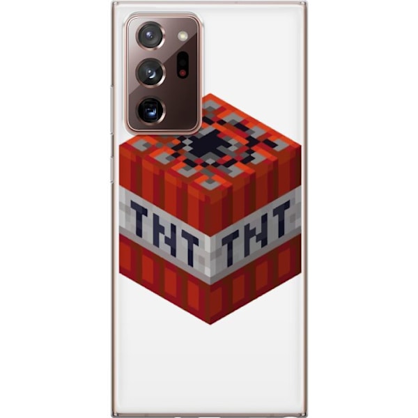 Samsung Galaxy Note20 Ultra Läpinäkyvä kuori Minecraft TNT