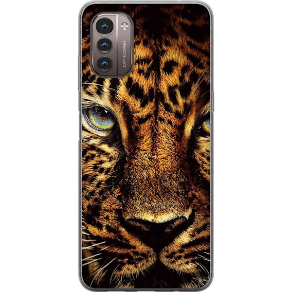Nokia G21 Läpinäkyvä kuori leopardi