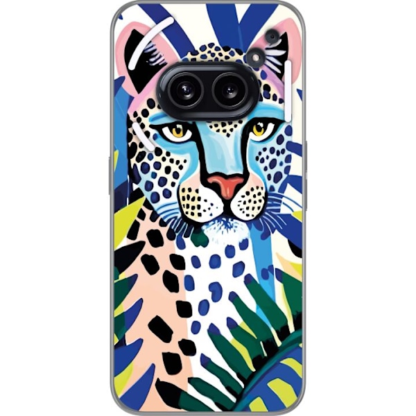 Nothing Phone (2a) Gjennomsiktig deksel Levende Leopard