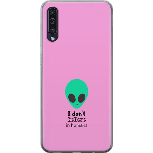 Kompatibelt Mobildeksel til Samsung Galaxy A50 Jag tror inte på människor rosa