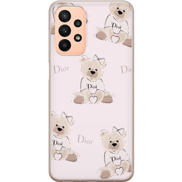 Samsung Galaxy A23 Läpinäkyvä kuori Teddy Dior Vibes - ylel