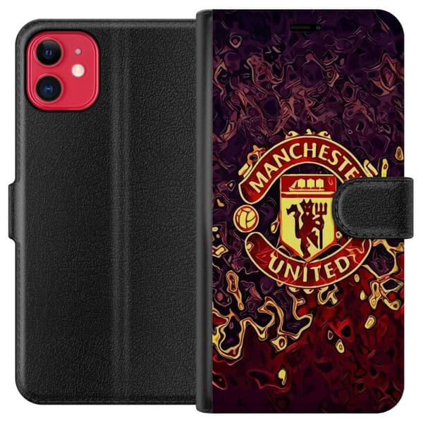 Kompatibel Tegnebogsetui til Apple iPhone 11 Manchester United