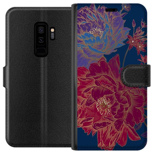 Kompatibel Tegnebogsetui til Samsung Galaxy S9+ Blomster