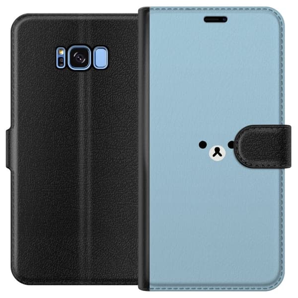 Kompatibelt Lommeboketui til Samsung Galaxy S8 Blå bamse
