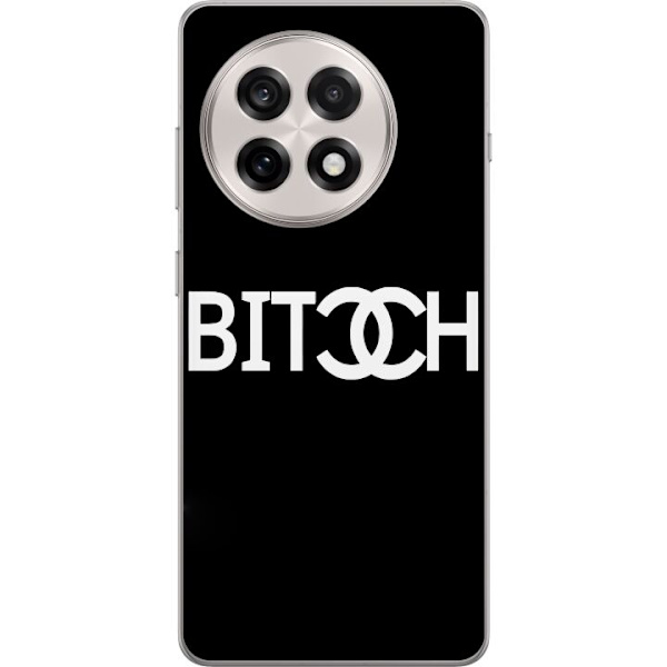 OnePlus 13R Genomskinligt Skal Bitch Chanel Inspirerad Streetstyle Mode Textmotiv Trend Fashion Ikonisk Stil Urban Design