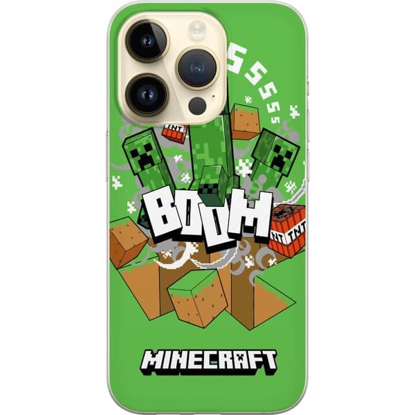 Kompatibelt Mobilskal till Apple iPhone 14 Pro Minecraft Boom