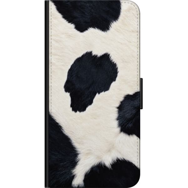 Kompatibel Tegnebogsetui til Xiaomi Redmi Note 8 Pro  Sort-hvide ko-pletter hvid
