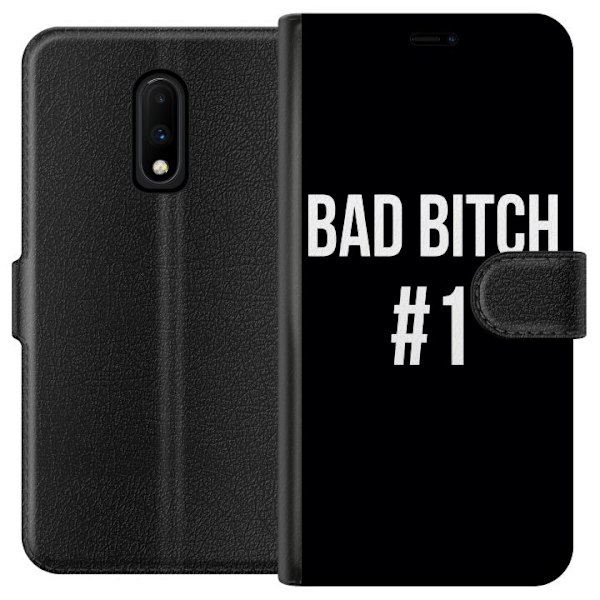 OnePlus 7 Tegnebogsetui Bad Bitch #1