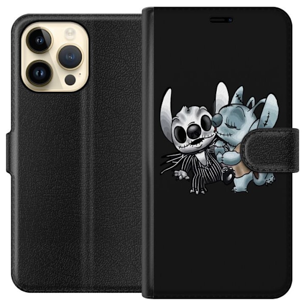 Apple iPhone 15 Pro Max Lompakkokotelo Halloween lilo & stitch