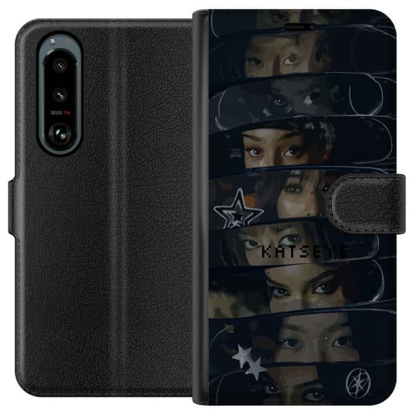 Kompatibel Tegnebogsetui til Sony Xperia 5 III KATSEYE sort
