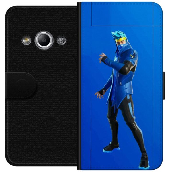 Samsung Galaxy Xcover 3 Plånboksfodral Fortnite - Ninja Blue