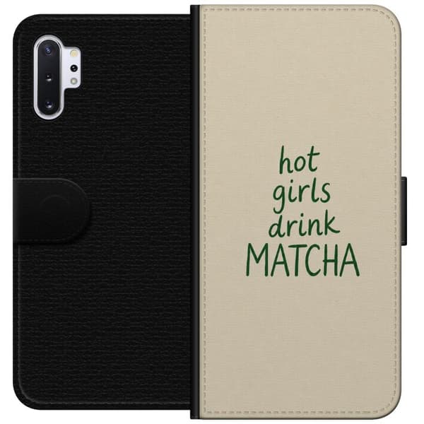 Kompatibelt Lommeboketui til Samsung Galaxy Note10+ Matcha-jenter beige