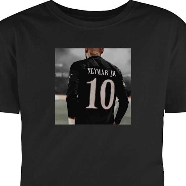 T-shirt för Vuxen | Klassisk Vuxen-T-shirt Neymar svart XXL