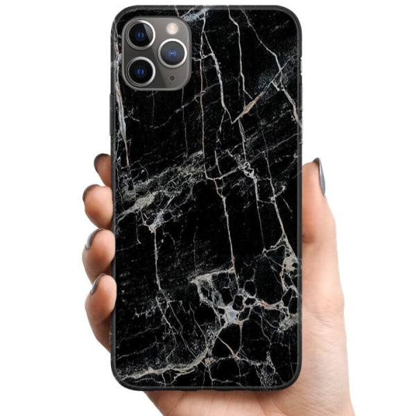 Apple iPhone 11 Pro Max TPU Matkapuhelimen kuori Musta marmori