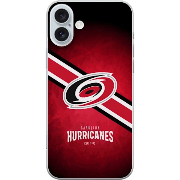 Apple iPhone 16 Plus Läpinäkyvä kuori Carolina Hurricanes (