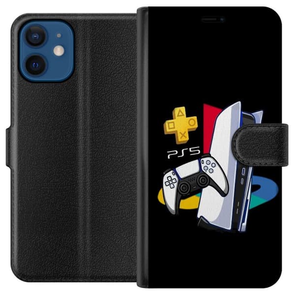 Kompatibel Tegnebogsetui til Apple iPhone 12 mini PS5