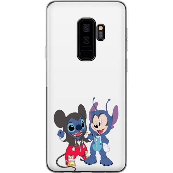 Samsung Galaxy S9+ Läpinäkyvä kuori Stitch Mikki Hiiri