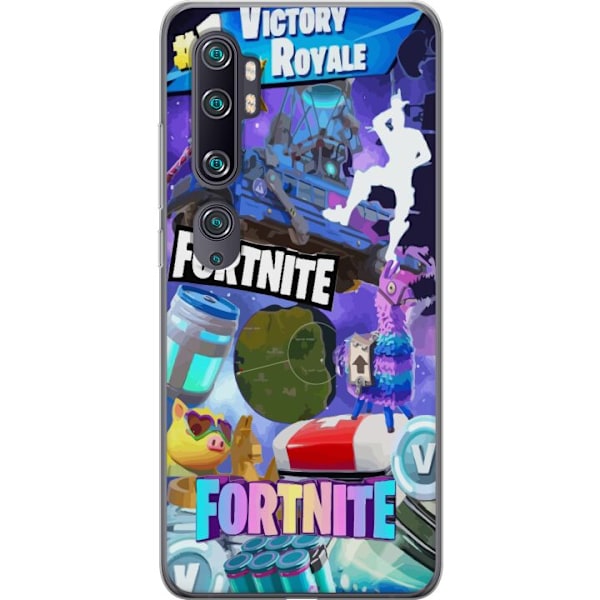 Xiaomi Mi Note 10 Läpinäkyvä kuori Fortnite