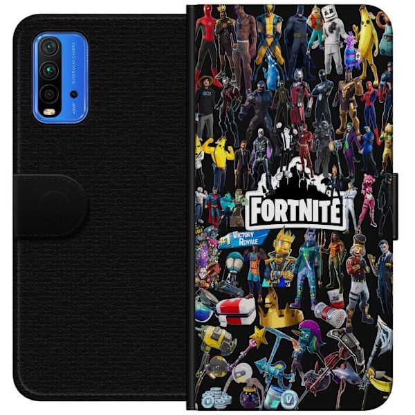 Xiaomi Redmi Note 9 4G Lommeboketui Fortnite