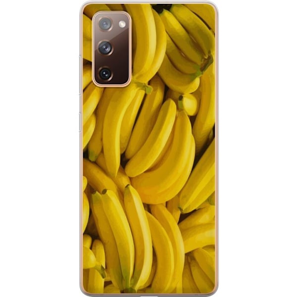Samsung Galaxy S20 FE Genomskinligt Skal Banana Pattern – le