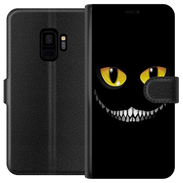 Samsung Galaxy S9 Tegnebogsetui Øjne I Mørk Sort