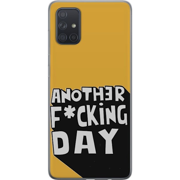Samsung Galaxy A71 Läpinäkyvä kuori Another Day Tekstimotiivi Huumori Katumuoti Graafinen Rohkea Tyyli Suosittu Elämäntapa Kaupunkimuoti Design
