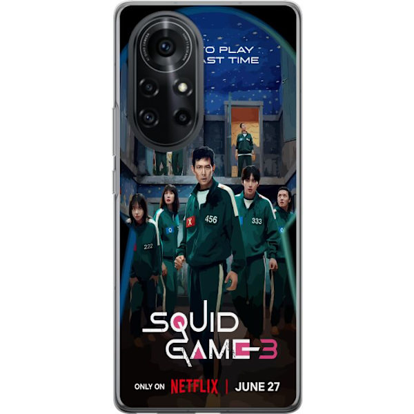 Huawei nova 8 Pro Genomskinligt Skal Squid Game Säsong 3 Seriefigurer Populärt TV Serie Motiv Ikoner Spänning Drama Asiatisk Design Trend