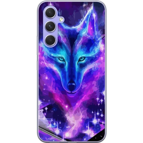 Kompatibelt Mobildeksel til Samsung Galaxy A54 Neon Ulv