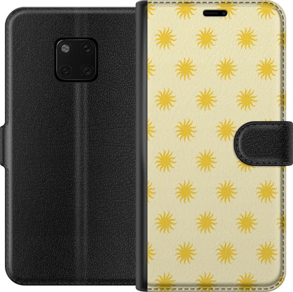 Kompatibelt Lommeboketui til Huawei Mate 20 Pro Gule soler gul