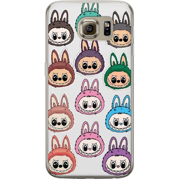 Samsung Galaxy S6 Genomskinligt Skal Labubu Macaron Monster