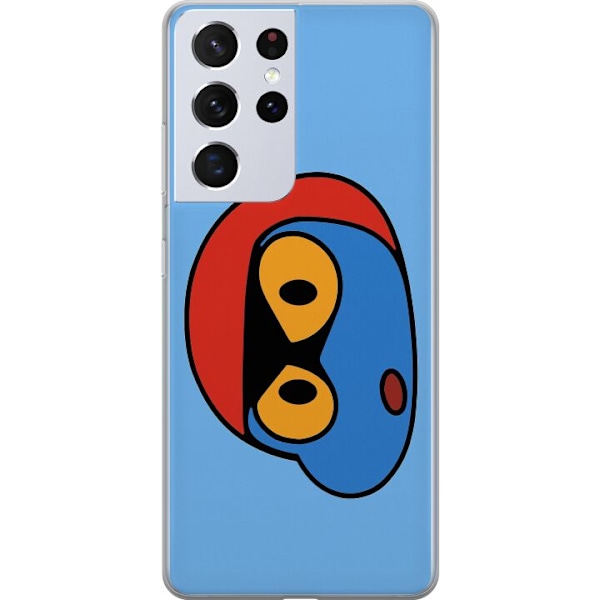 Samsung Galaxy S21 Ultra 5G Läpinäkyvä kuori Bold Bot Head