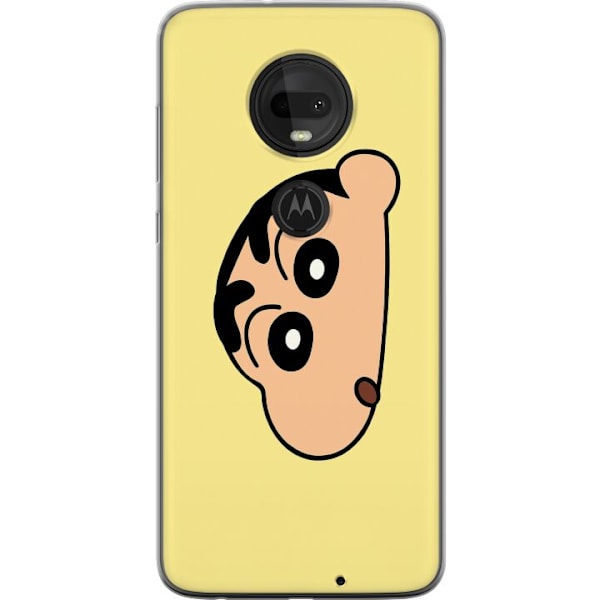 Motorola Moto G7 Gennemsigtig cover Peeking Shinchan