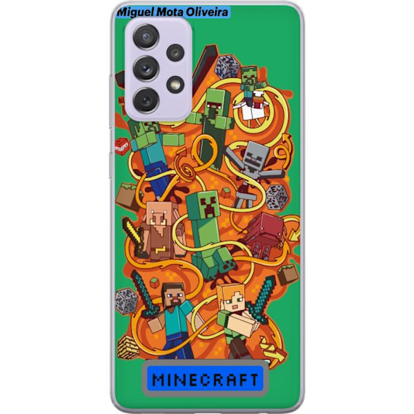 Samsung Galaxy A52s 5G Läpinäkyvä kuori Minecraft