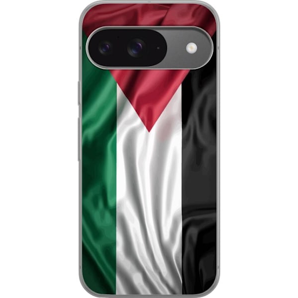 Google Pixel 9 Läpinäkyvä kuori Palestiinan lippu – ikoni