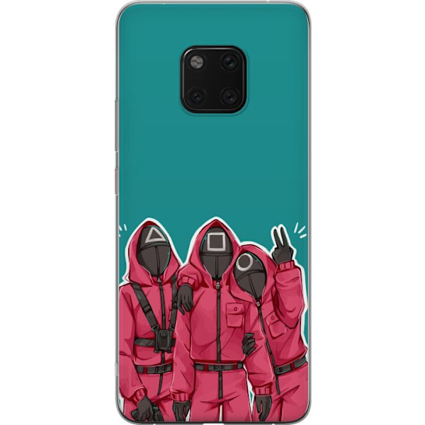 Huawei Mate 20 Pro Läpinäkyvä kuori Squid Game Hahmot Graafinen Suunnittelu Sarjakuvasarjan Hahmot Suosittu TV-Teema Aasialainen Tyyli Jännittäv