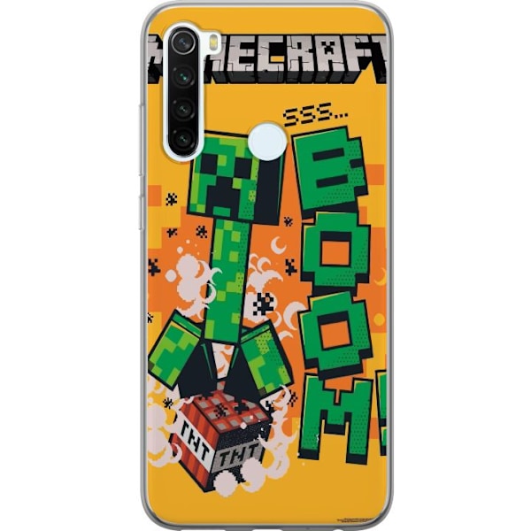 Xiaomi Redmi Note 8 Läpinäkyvä kuori Minecraft Boom