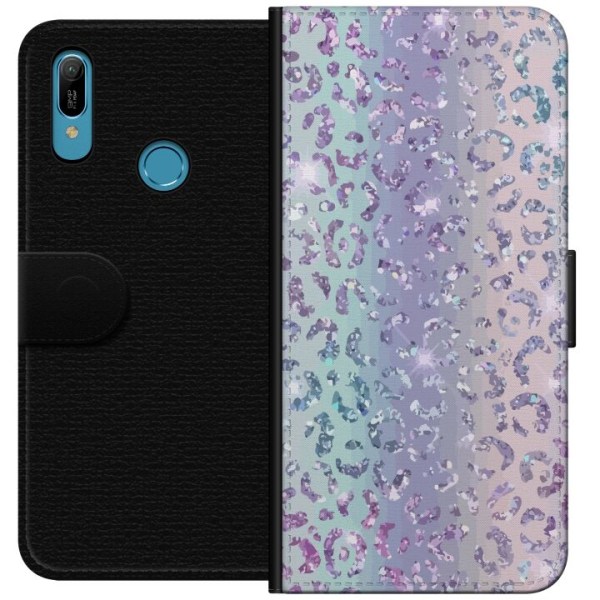 Huawei Y6 (2019) Plånboksfodral Glitter Leopard