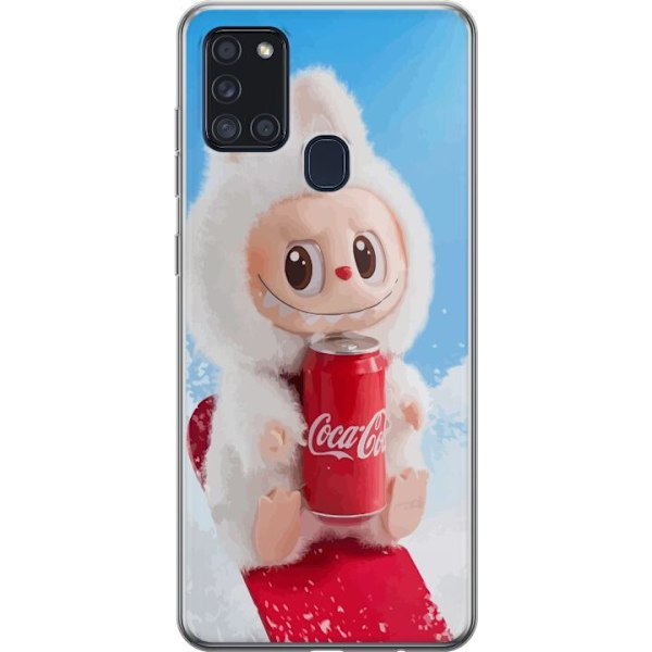 Samsung Galaxy A21s Läpinäkyvä kuori Labubu Summer Edition